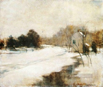 Paisajes Painting - Invierno en Cincinnati Paisaje impresionista John Henry Twachtman